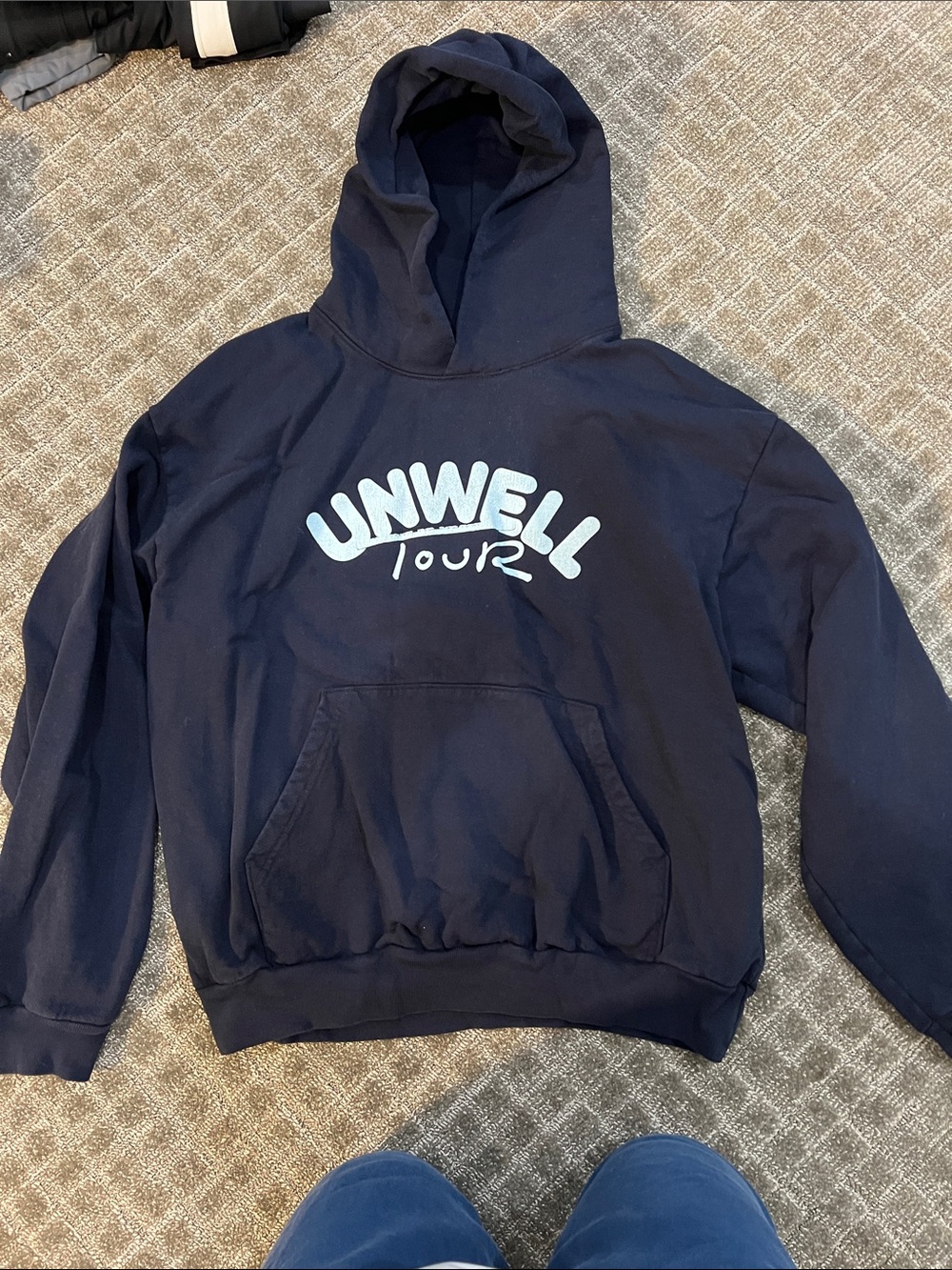 Unwell Tour Navy Pullover Hoodie
